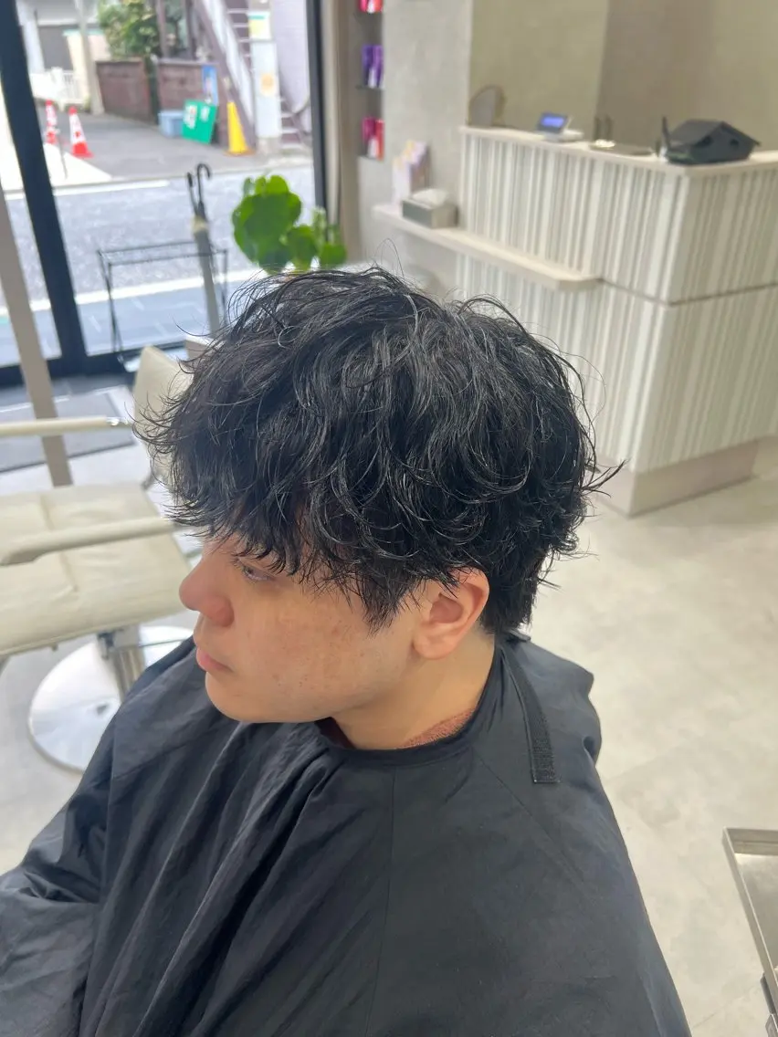 パーマ メンズ メンズパーマ カット パーマ SENA 再現性 パーマと縮毛矯正のヘアスタイル