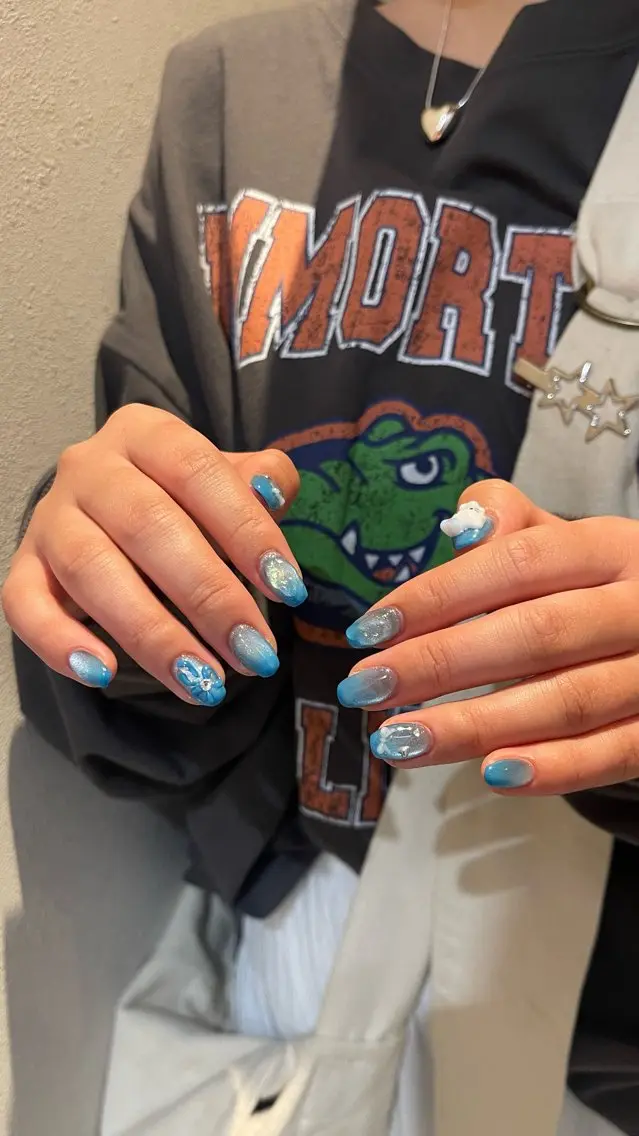 ネイル グラデーション マグネットネイル ハンドネイル N°_shuri 【nail】のネイルデザイン