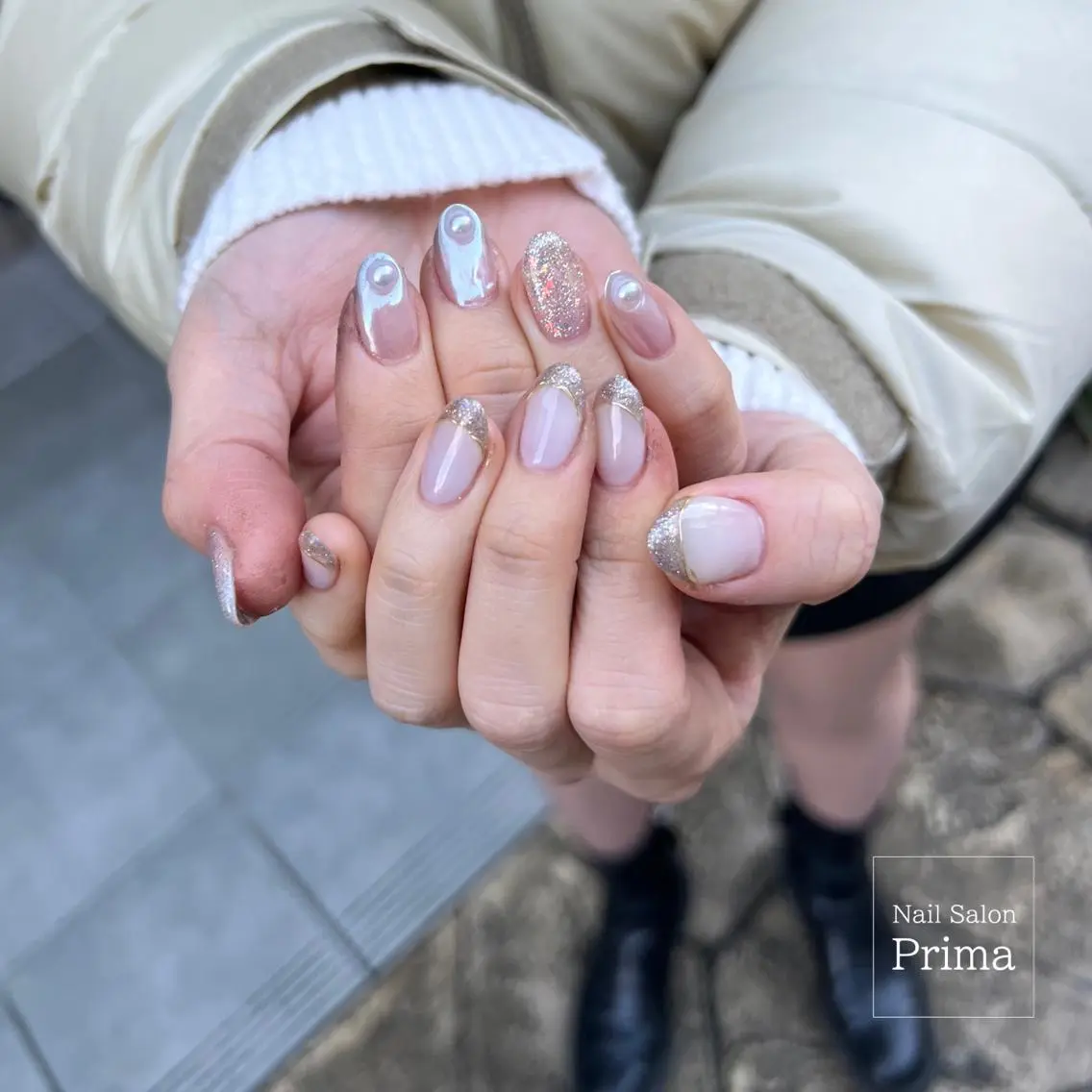 セミロング ネイル SalonPrima 西院Nail&Eyeのネイルデザイン
