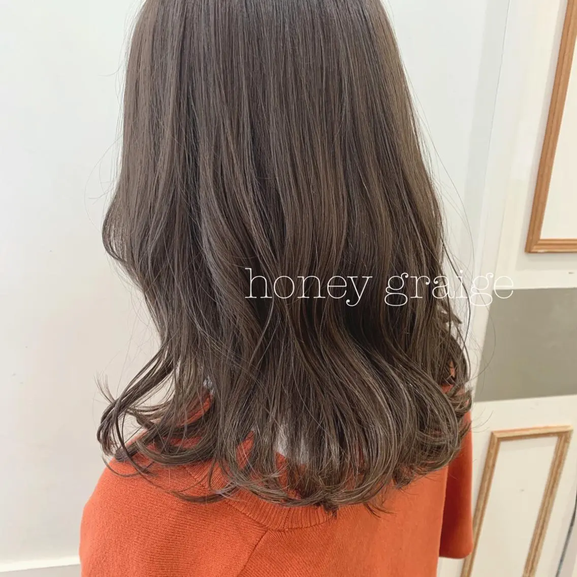ミディアム カラー ヘアカラー トリートメント ぱつっとボブ/ 小野あかねのヘアスタイル