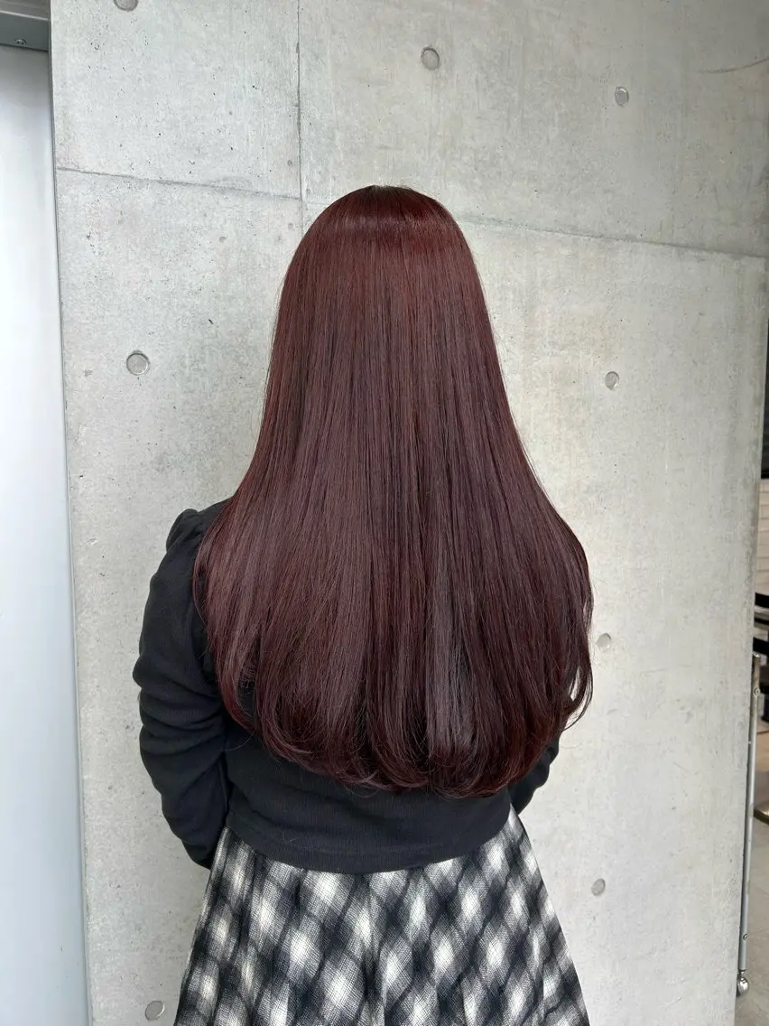 ロング カラー ヘアアレンジ ヘアカラー トリートメント ボブ艶モテカラー🫧 カリンのヘアスタイル