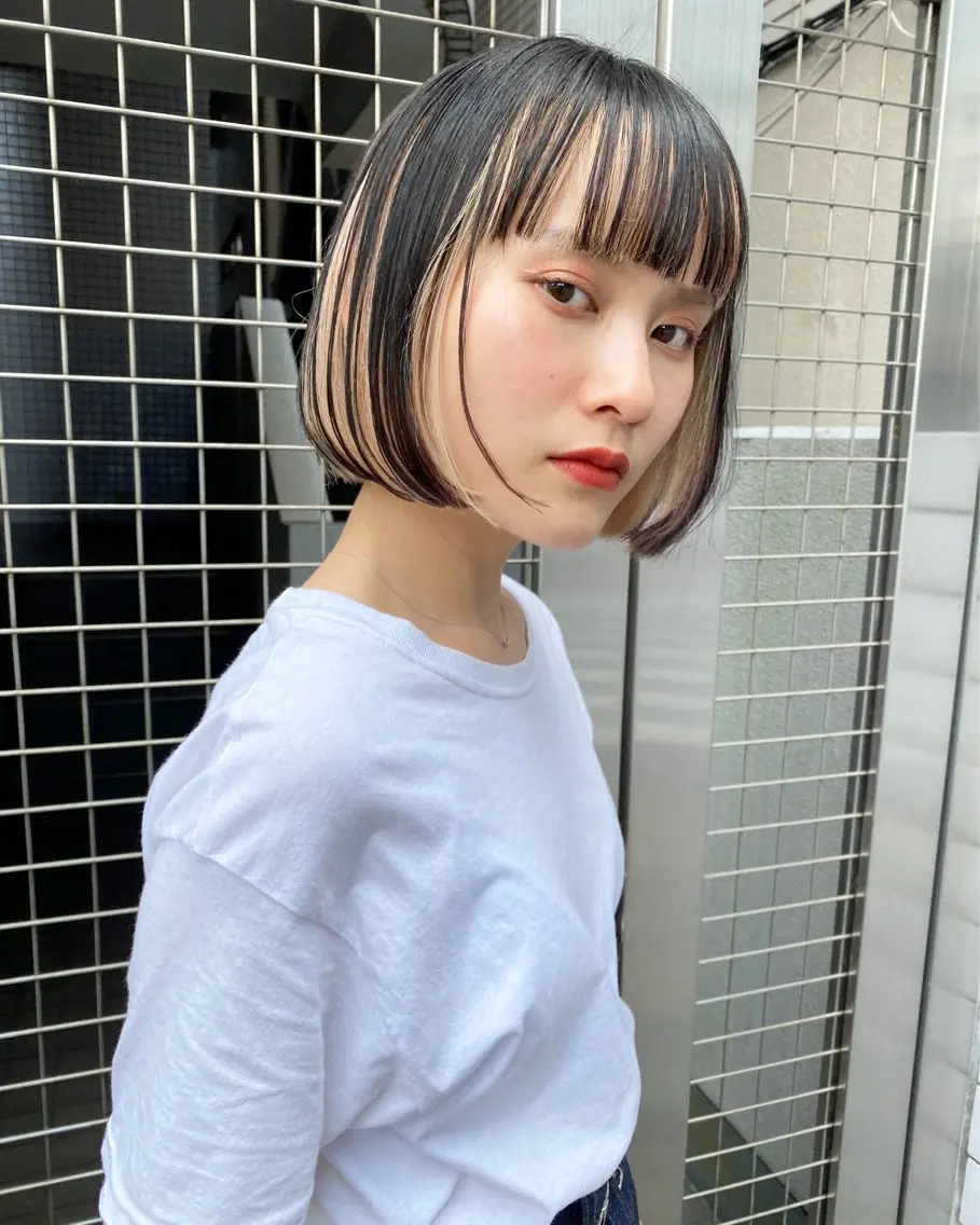 ショート カラー 韓国ヘア🇰🇷透明 感カラー/yui💞のヘアスタイル