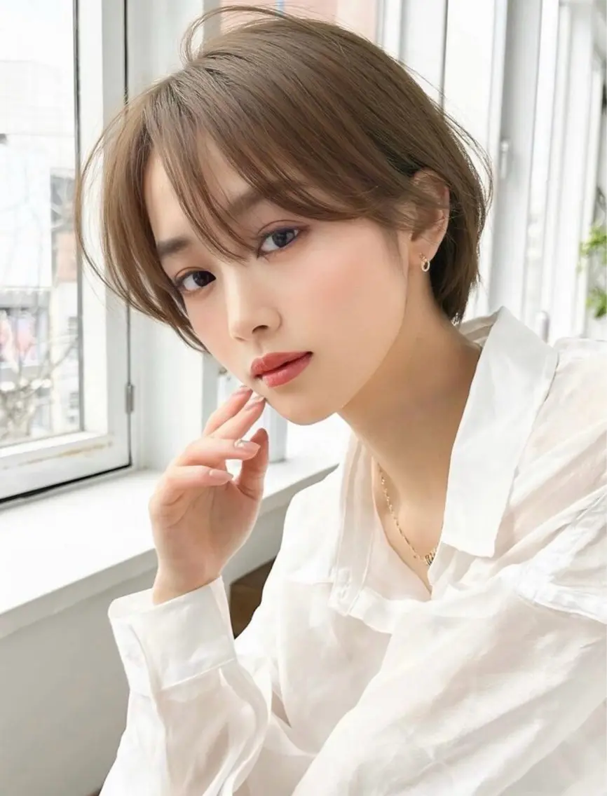 【🤍✨️ミディアムカット × 白髪染めor 艶カラー× うる艶トリートメント✨️🤍】の写真