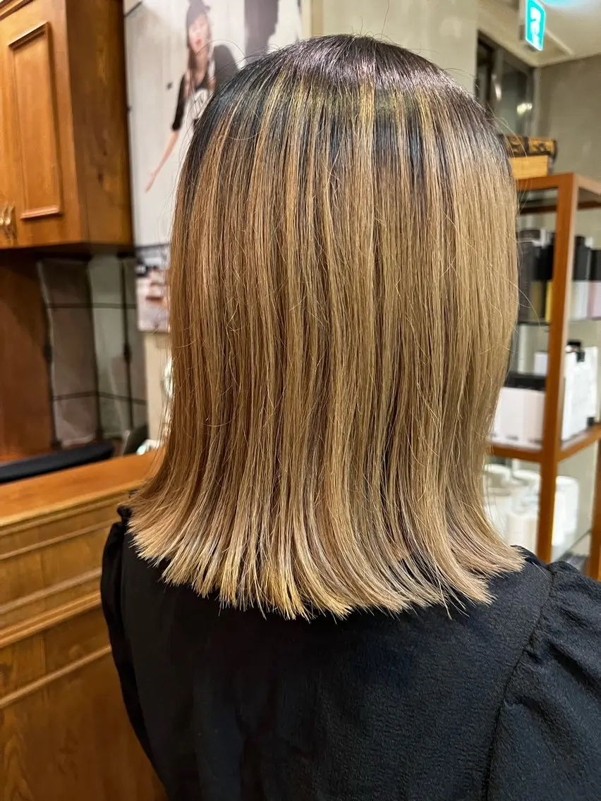 ミディアム ボブ 外ハネヘア カットモデル募集 🔥中浜　稜のヘアスタイル