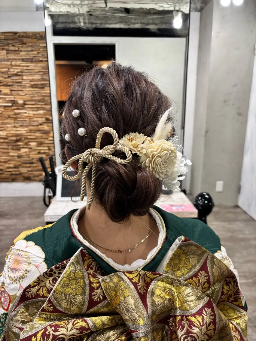 ロング ヘアアレンジ ヘアセット ️韓国ヘア/レイヤー カットYūka❤️のヘアスタイル