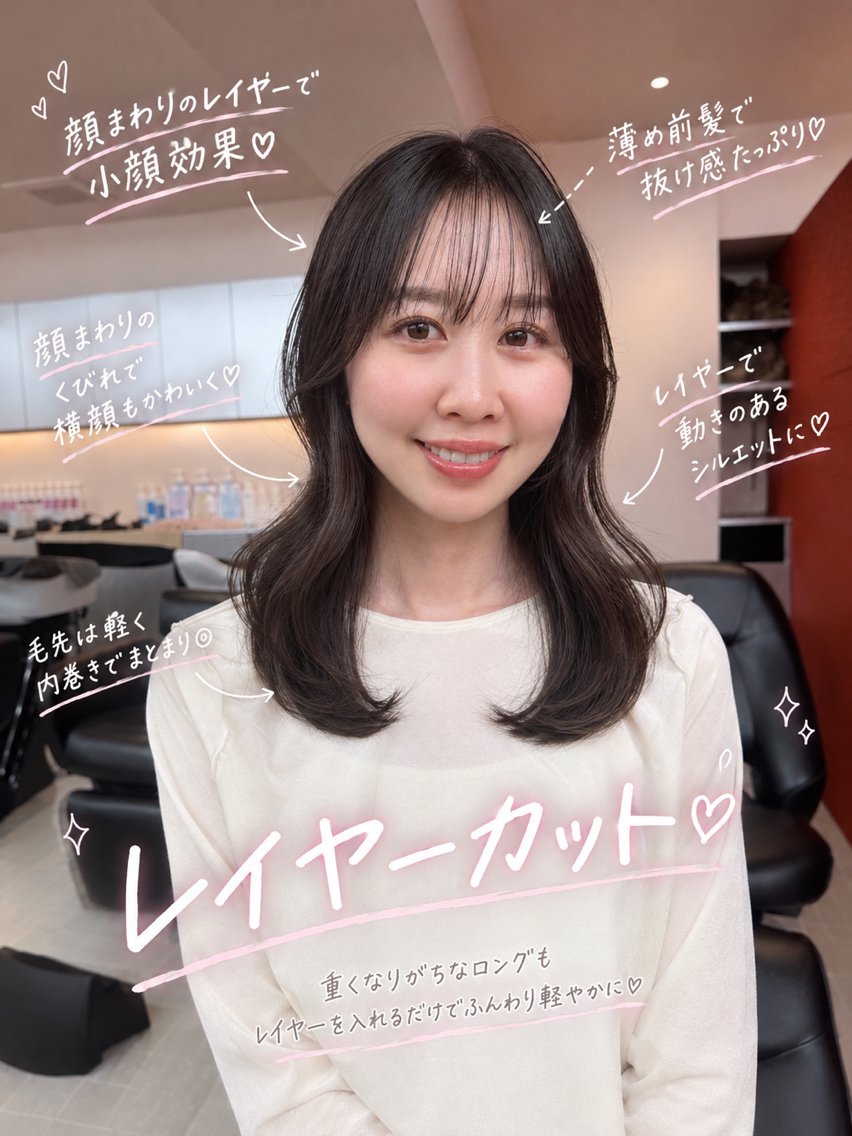 ミディアム カット トリートメント 切りっぱなしボブ ×艶髪runa🤍のヘアスタイル