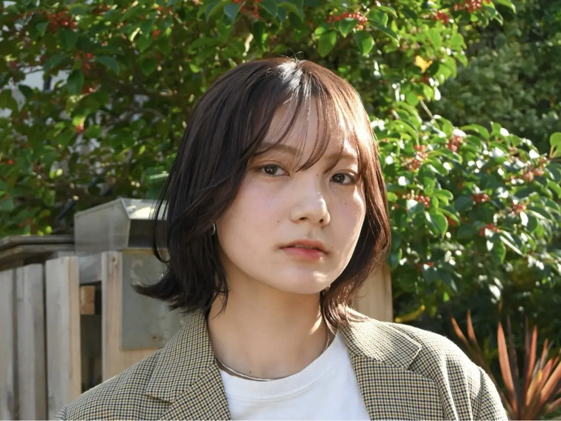 ミディアム 大船🫧ボブ・レイヤ ー・メンズ持田樹のヘアスタイル
