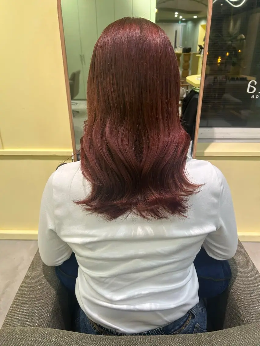 ミディアム カットモデル募集 トモカのヘアスタイル