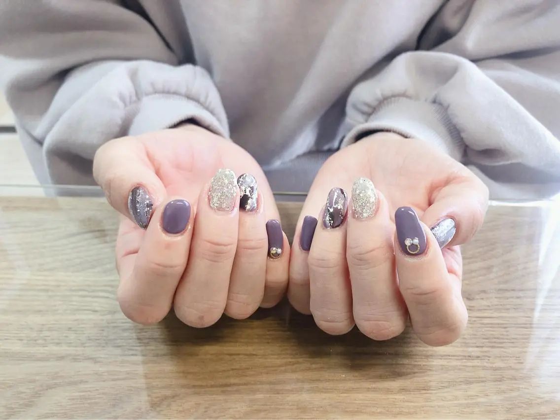 ネイル フットネイル グリーン オフィスネイル ワンカラーネイル 春ネイル Lily Blancheのその他イメージ