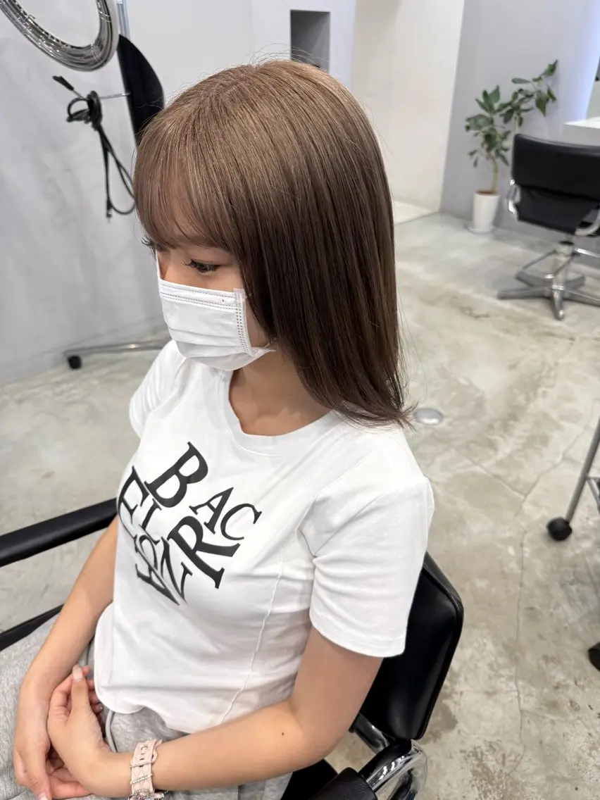 セミロング 相川 玲央奈のヘアスタイル