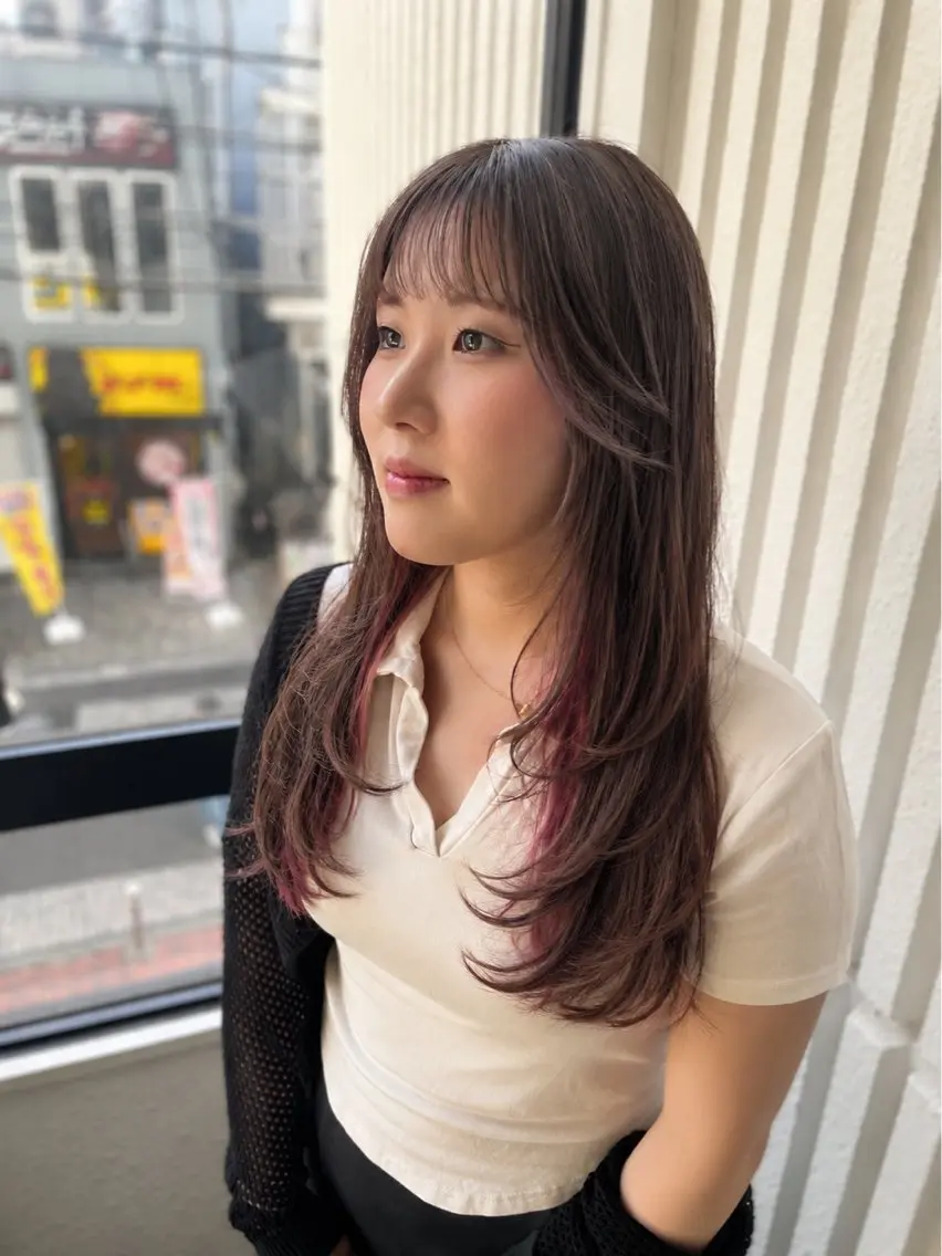 ロング 🦕望月渉🦕 パーマ🌪️ブリーチのヘアスタイル