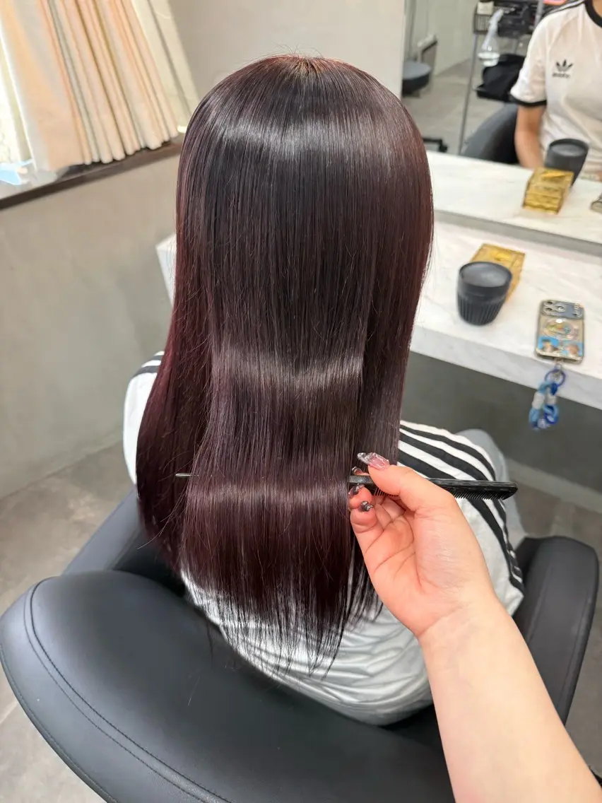 ロング カラー ヘアカラー 木村 智美のヘアスタイル