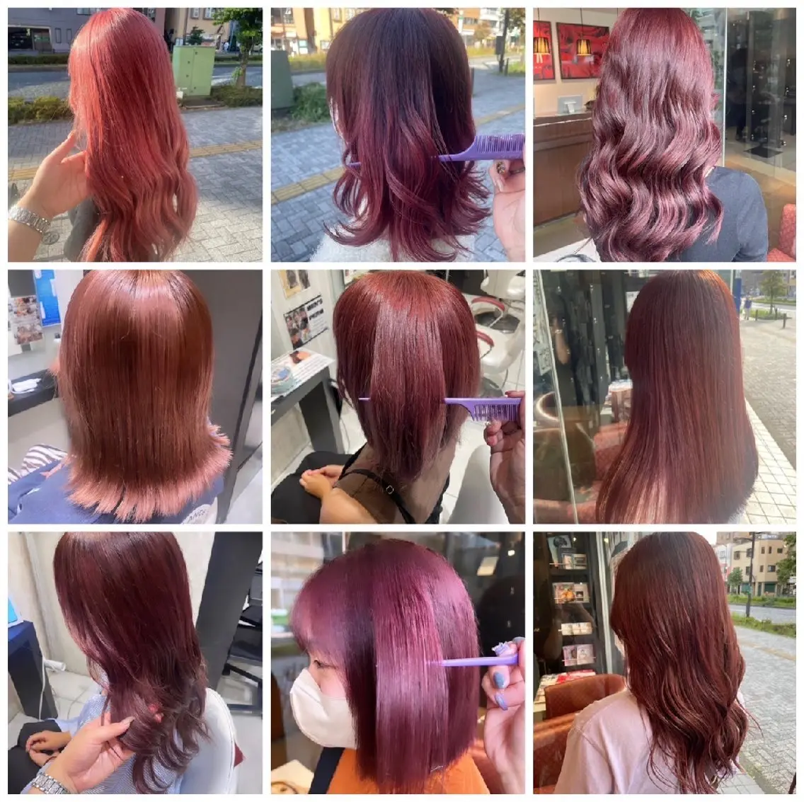 カラー ブリーチなしWカラー ピンク系特化美容師のヘアスタイル
