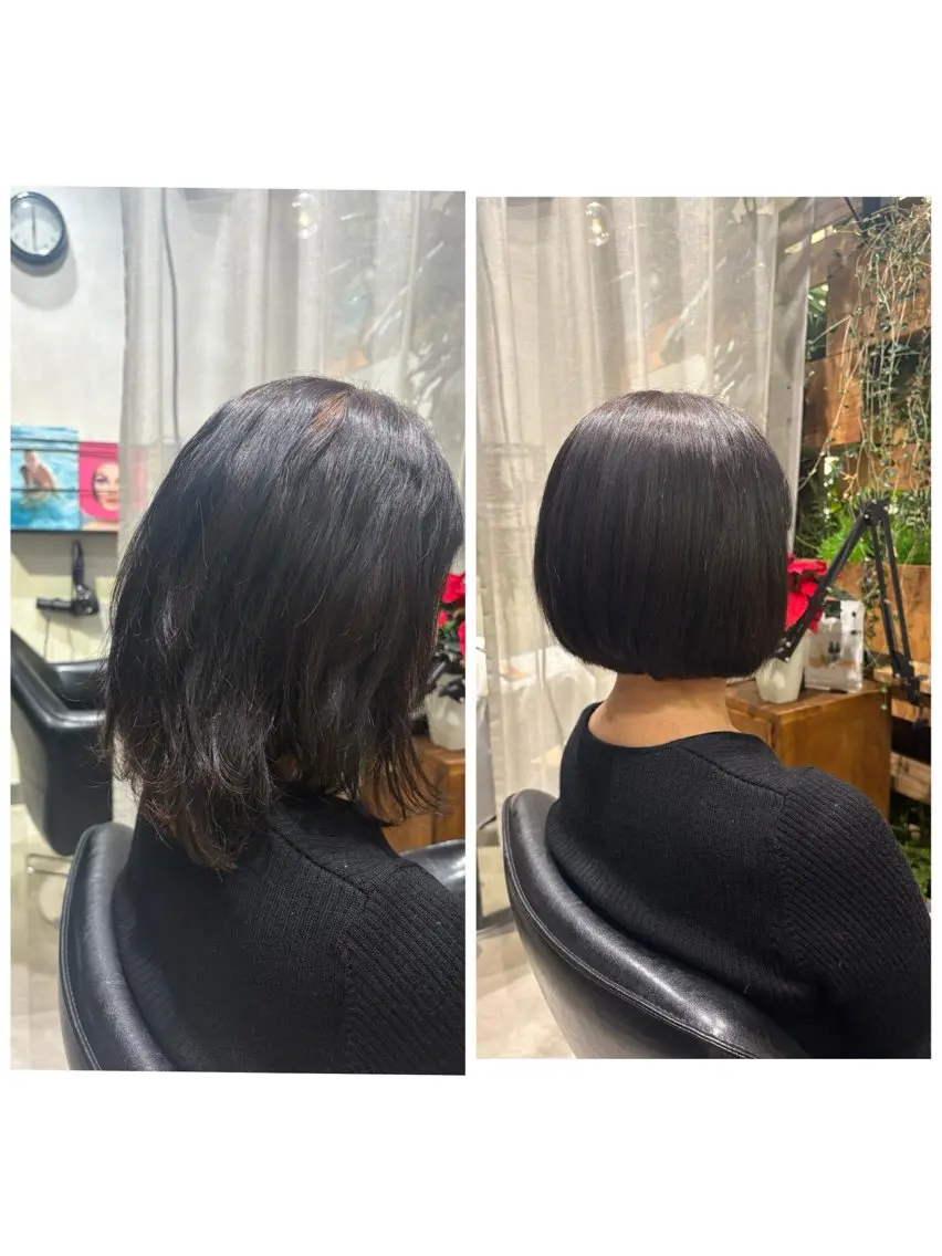 ショート ボブ 馬場 彩のヘアスタイル