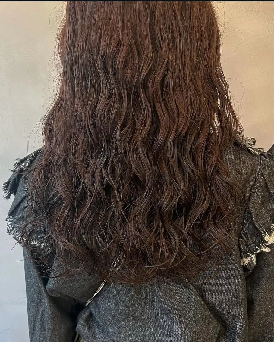 ロング 縮毛矯正・透明感 カラー💙acoのヘアスタイル