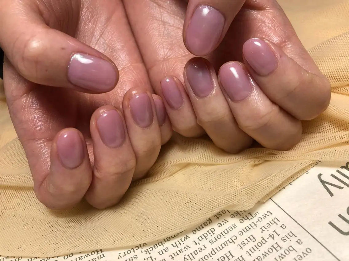 ネイル オーロラネイル ハンドネイル パラあり！フィルイン 美フォルムのネイルデザイン