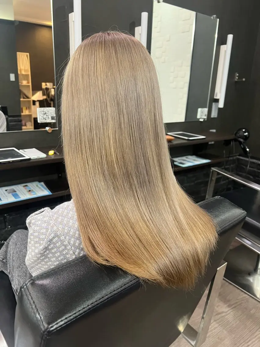 ロング カラー ダブルカラー 髪質改善 トリートメント Hair salon Liebe RYOのヘアスタイル
