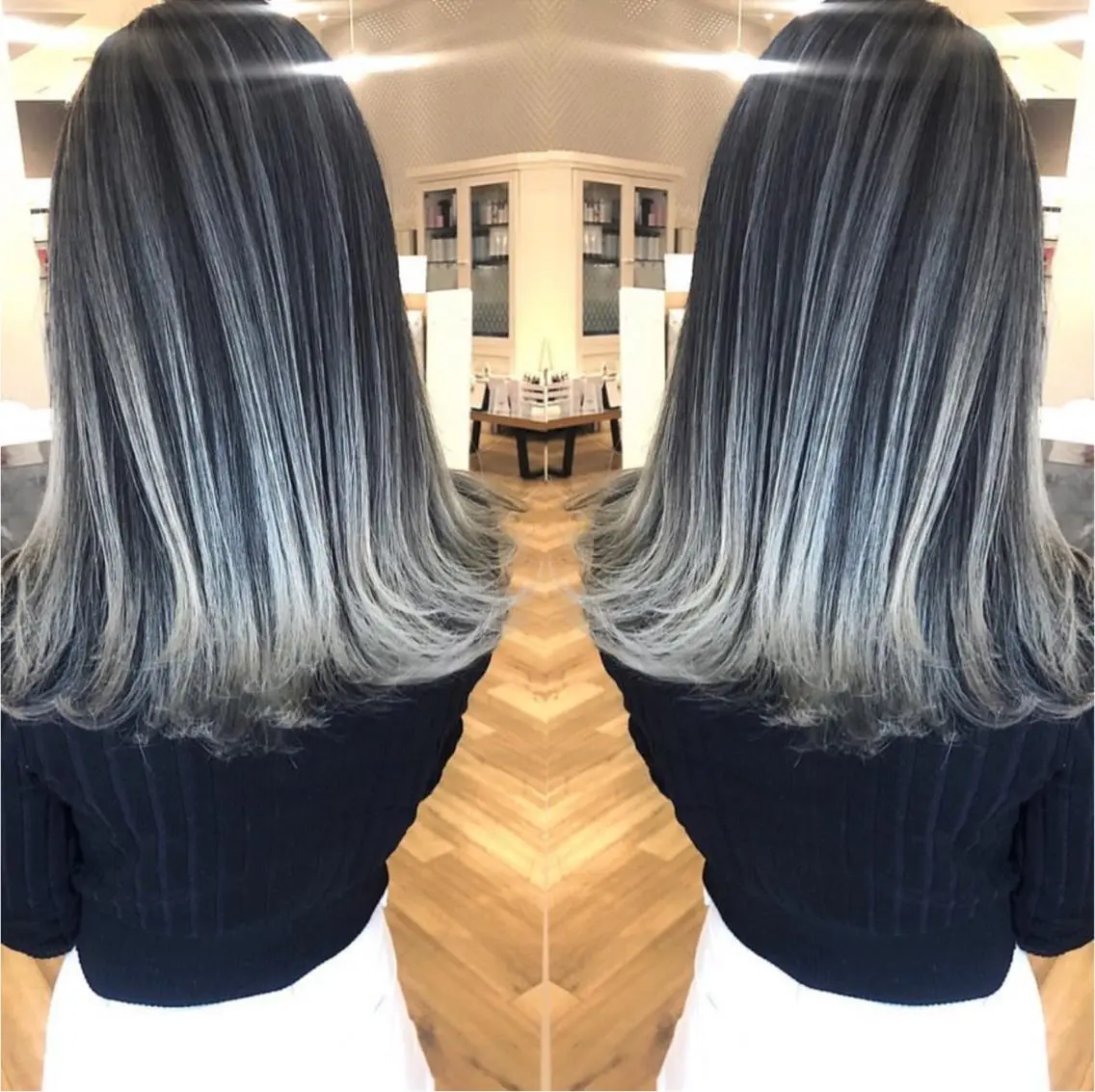 ミディアム レイヤーカット カット ヘアカラー 【White京橋】 岸 拓斗のヘアスタイル