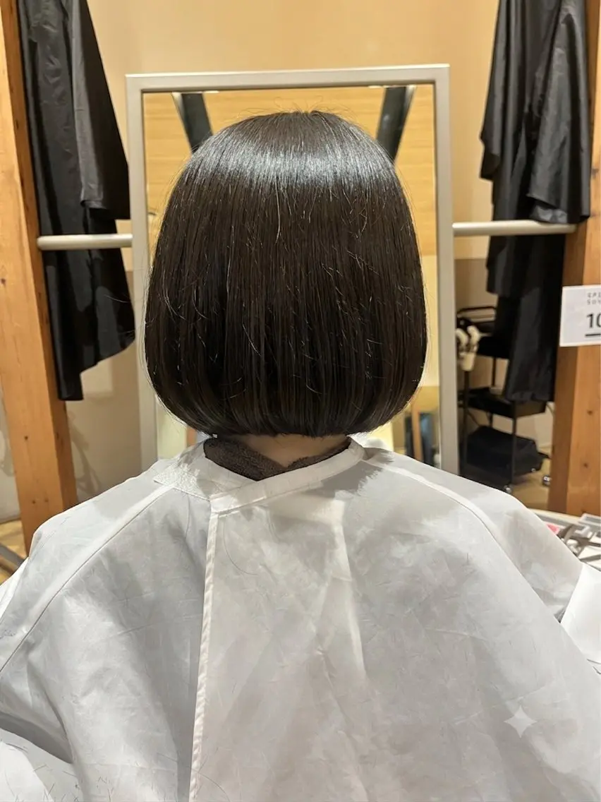 ショート 前下がりボブ ボブ カット トリートメント 渡邉 奈美のヘアスタイル