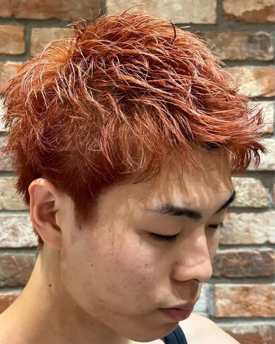 ショート メンズ メンズパーマ スパイキーショート ショートヘア ｰｰ藤村 亮ｰｰのヘアスタイル