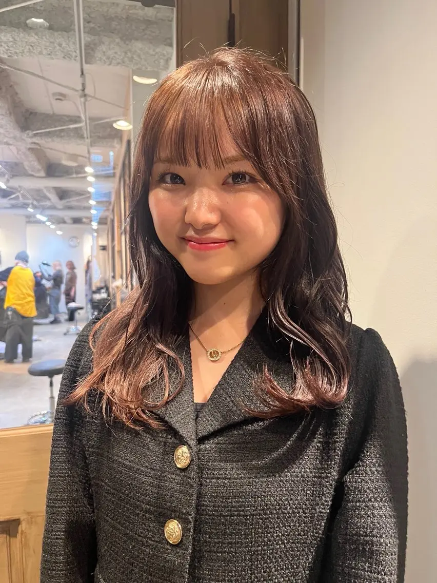 カラー ブラウンカラー 酒井 美里のヘアスタイル