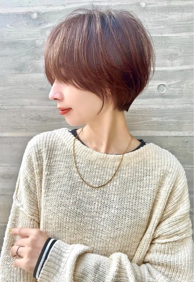 ショート 大宮縮毛矯正🩵 レイヤー 佐藤和のヘアスタイル
