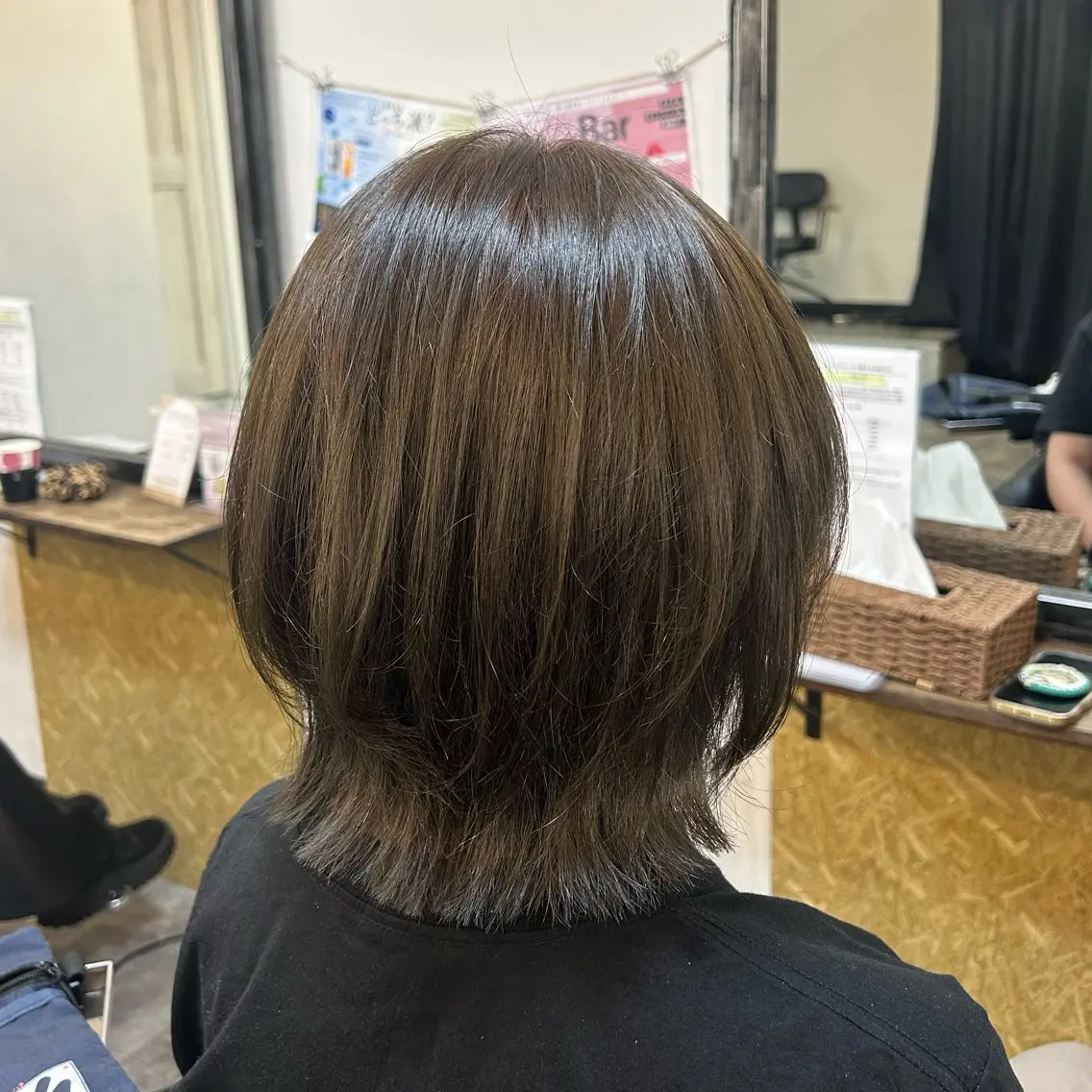 ミディアム カラー レディースモデル募集 中✂️✨️つばさ✈️のヘアスタイル