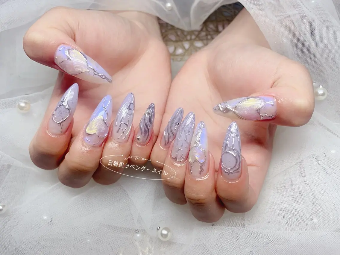 ネイル ハンドネイル 日暮里2 lavenderのネイルデザイン
