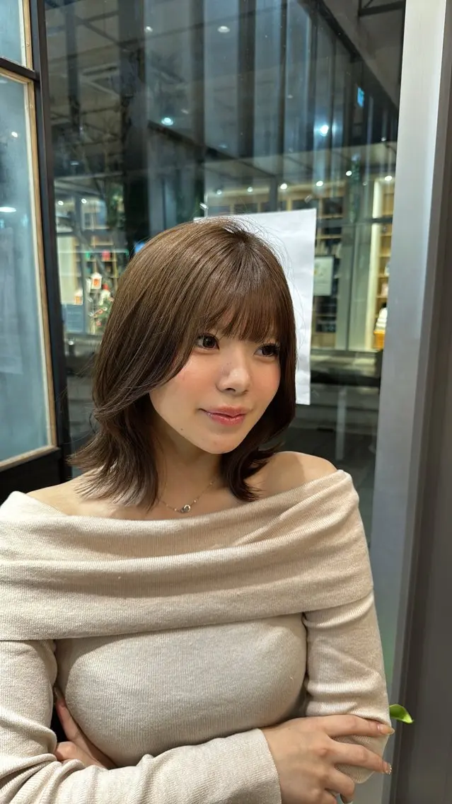 【🇰🇷韓国風顔周りカット】カット＋オーガニックＴＲ🪽の写真
