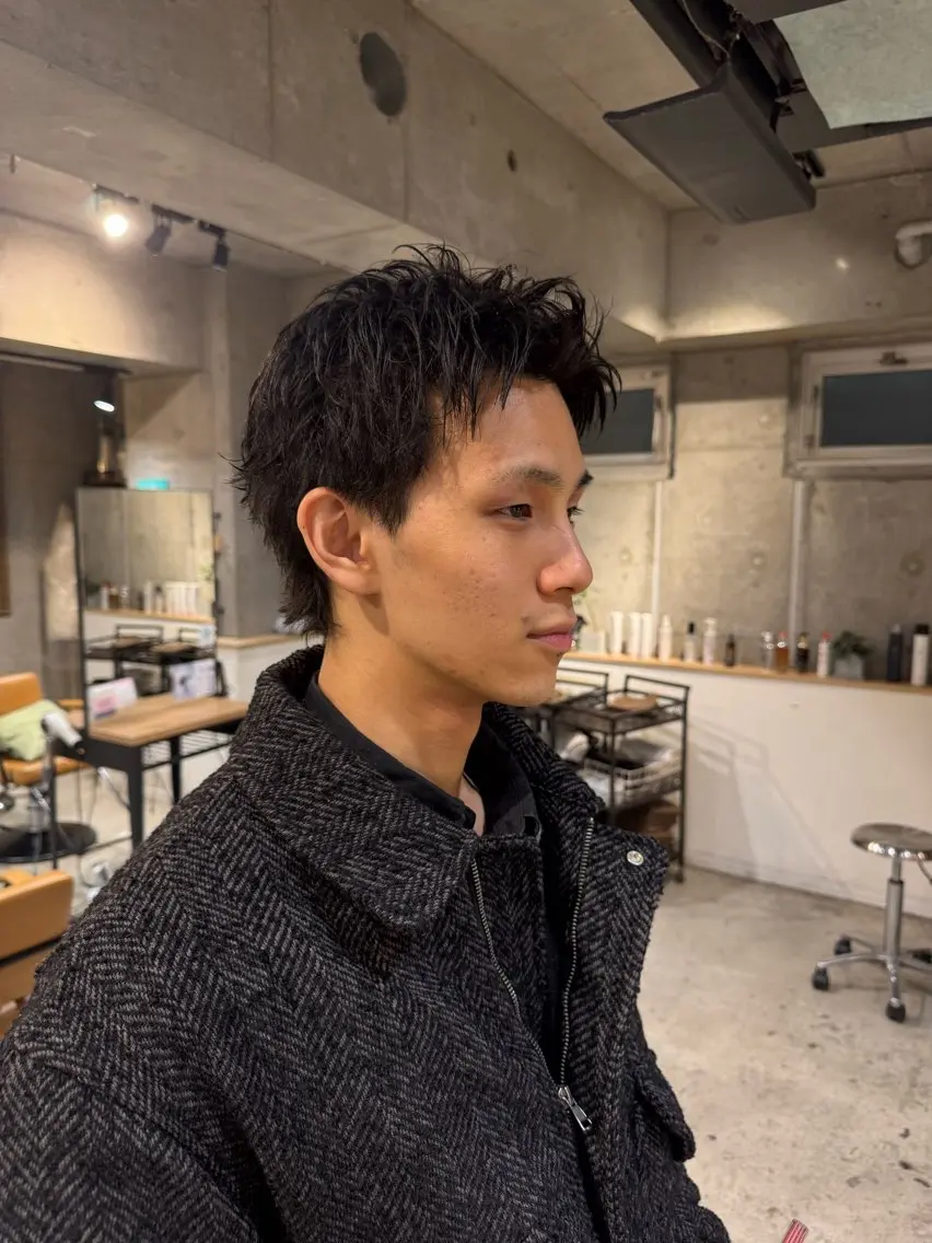メンズ 谷本虎太郎 レイヤー🌈ボブのヘアスタイル