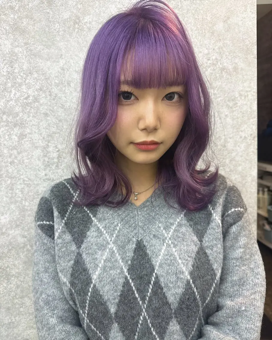 ミディアム ヘアカラー 艶髪🇰🇷髪質改善 🎀ikuno🎀のヘアスタイル