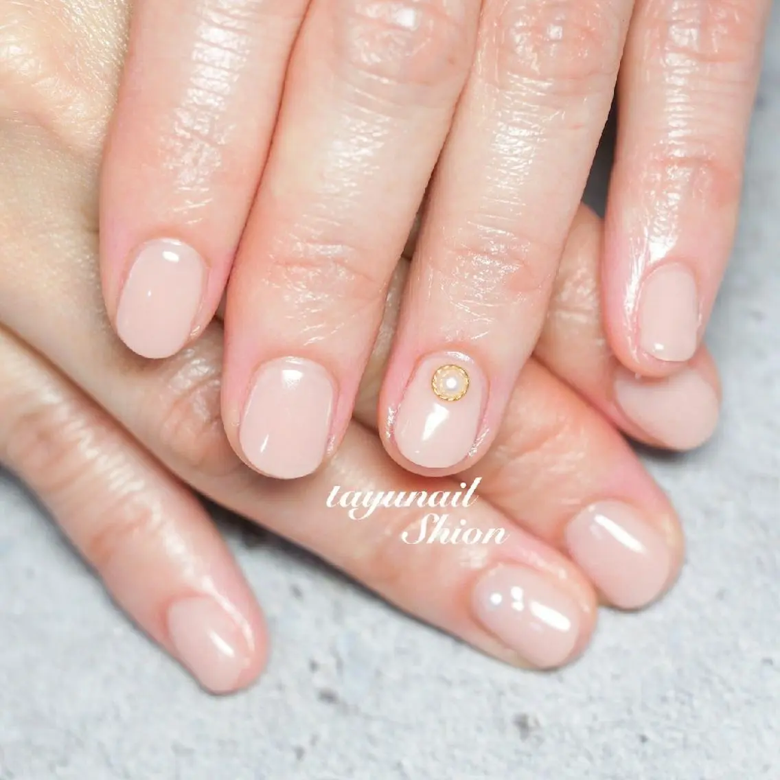 ネイル ブルー ジェルネイル パラジェル シンプルネイル 夏ネイル ネイルサロン 【たゆnail】のネイルデザイン