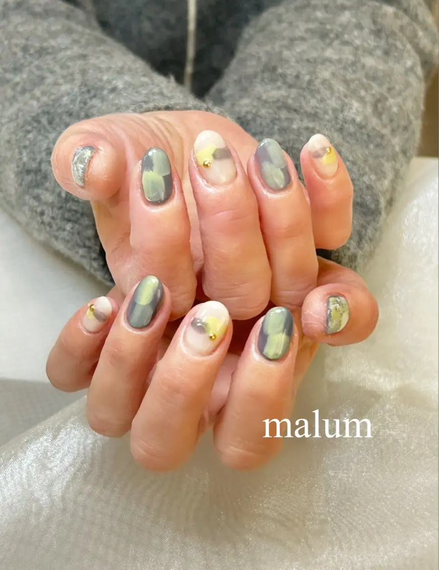 ネイル ハンドネイル malum nailのネイルデザイン