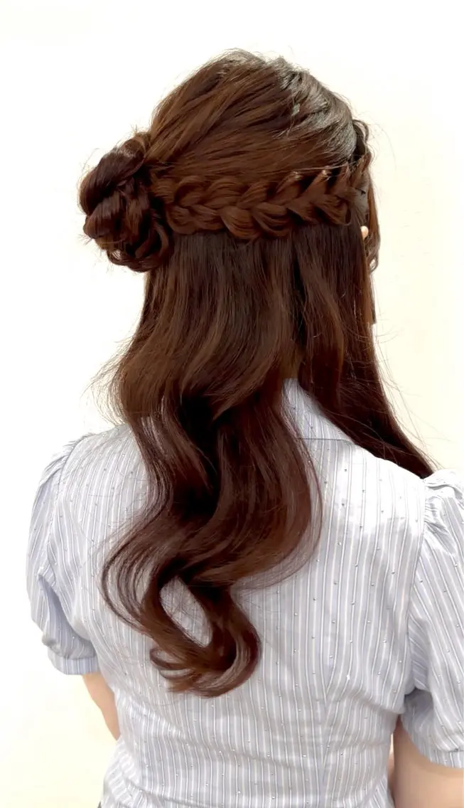 ヘアアレンジ ヘアセット ヘアセット🎀推し活 市川駅近🩵MIHOのヘアスタイル