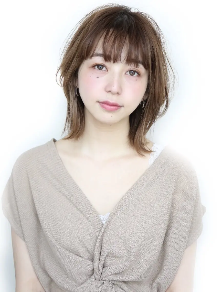 ミディアム カラー マイナス5歳若見え 40代以上必見✊️のヘアスタイル