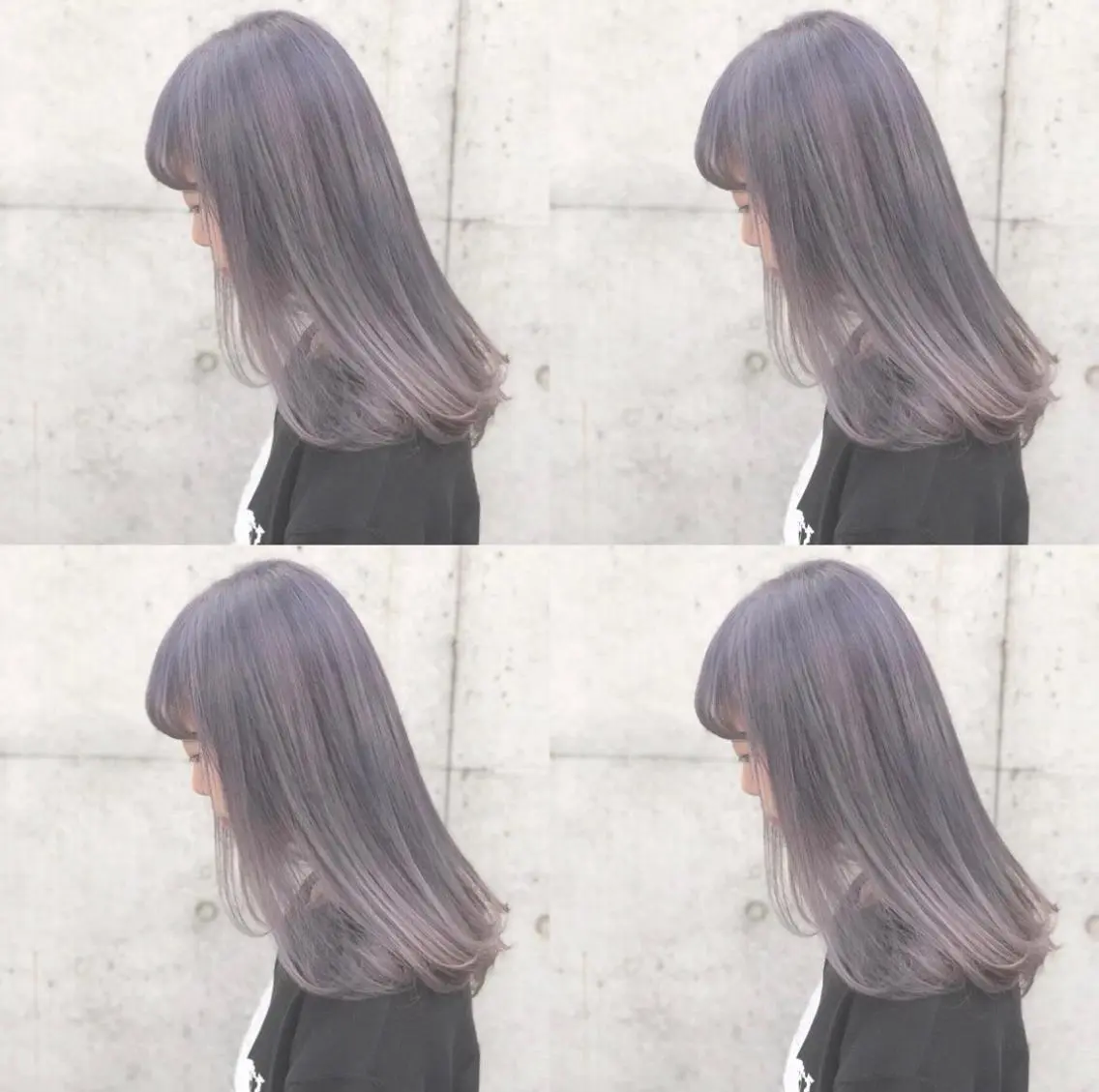 ロング カラー ヘアアレンジ アッシュ アッシュグレー ベージュカラー 黒髪 ブリーチ メンズスタイル ly本厚木のヘアスタイル