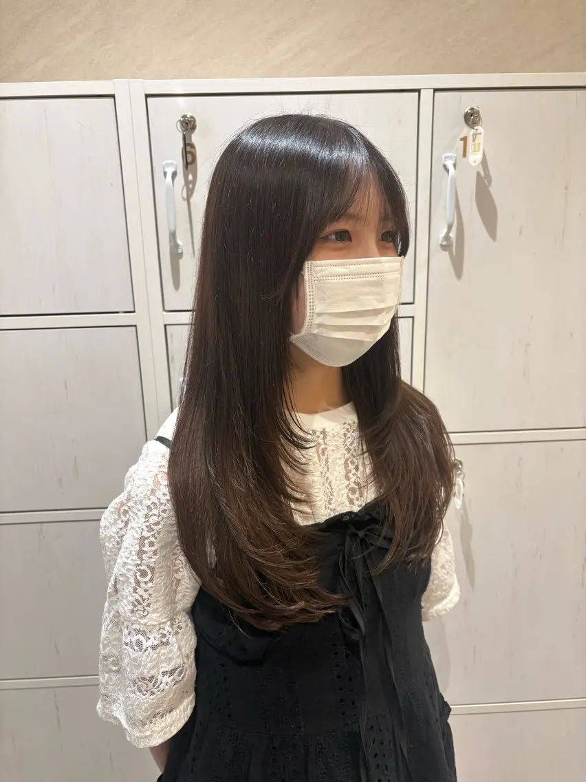 ロング レイヤーカット 笹木 怜羅のヘアスタイル