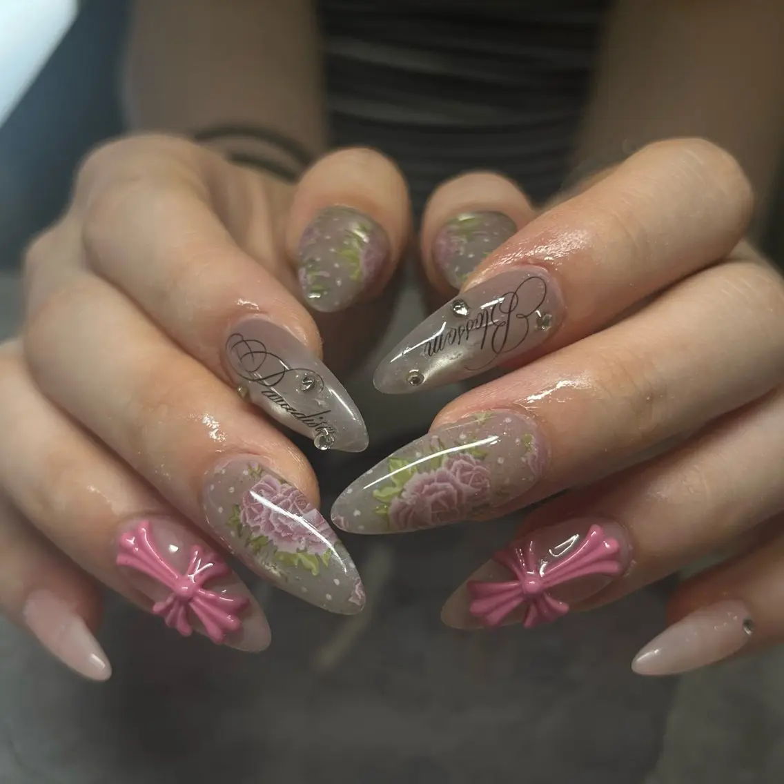 ネイル ハンドネイル IROHA nail Ami🐊🎀のネイルデザイン