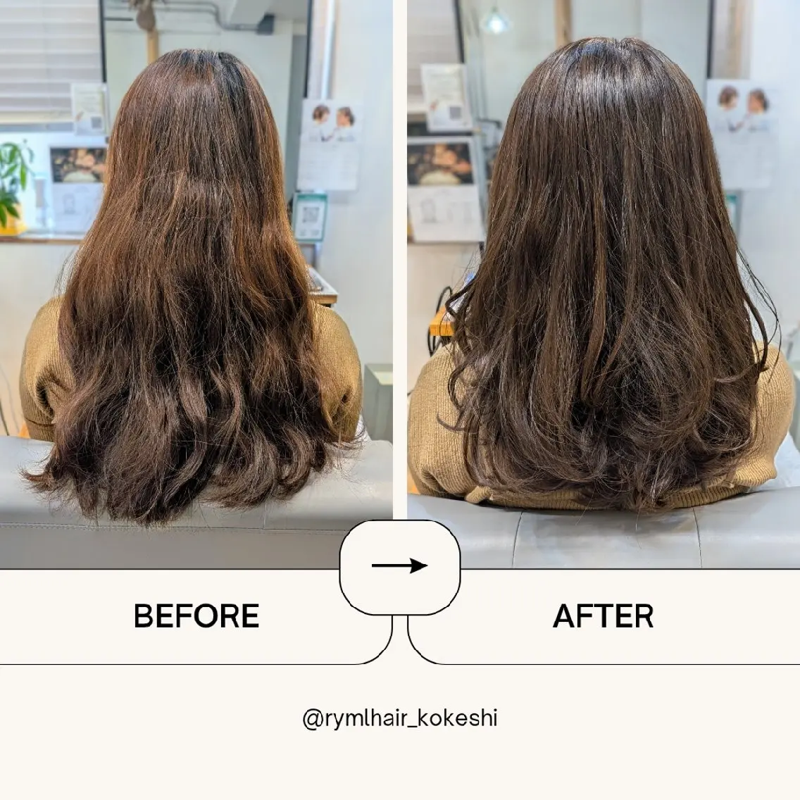ロング レイヤーカット カット Kokeshi/吹上 /Rymlhairのヘアスタイル