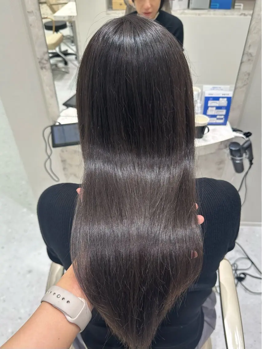 ミニモ限定✨カット+【N.カラー】+クオライン縮毛矯正★5step TOKIOトリートメントの写真