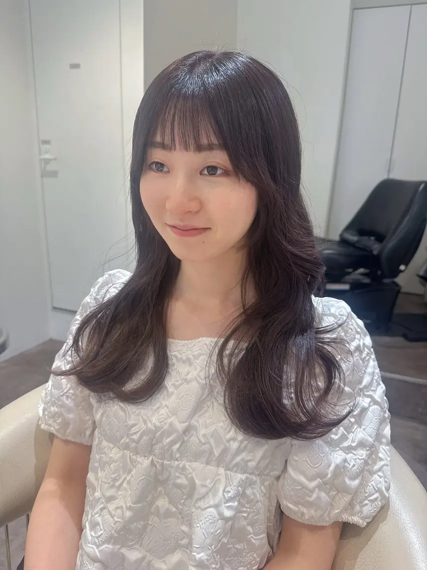 ロング カラー 透明感カラー グレージュ 髪質改善 トリートメント カット ヘアカラー トリートメント 💎透明感カラー特化 💎TAISEIのヘアスタイル