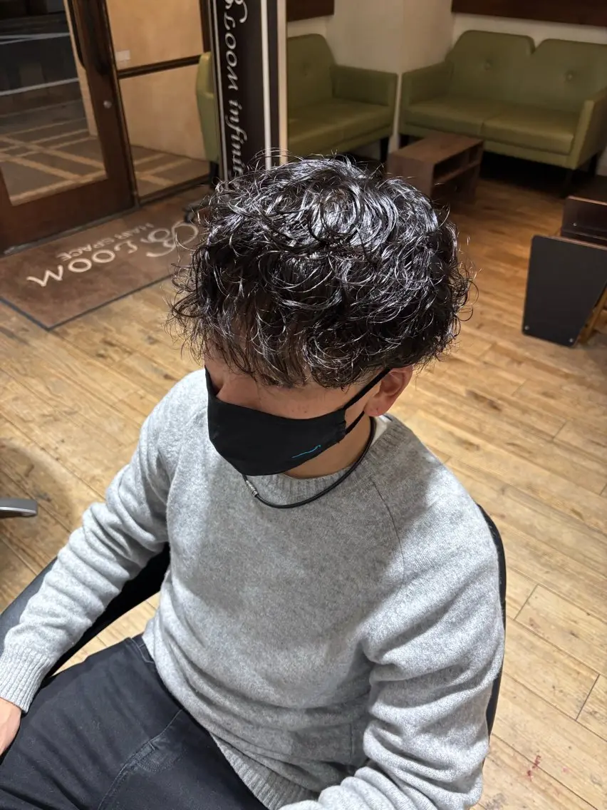 ショート メンズ メンズパーマ 椛山 美桜のヘアスタイル