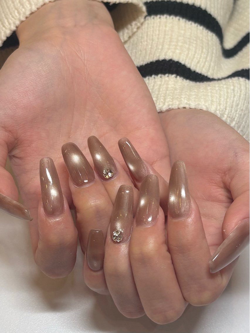 🌟オフあり🌟長さ出し10本ワンカラー🩶ᩚの写真