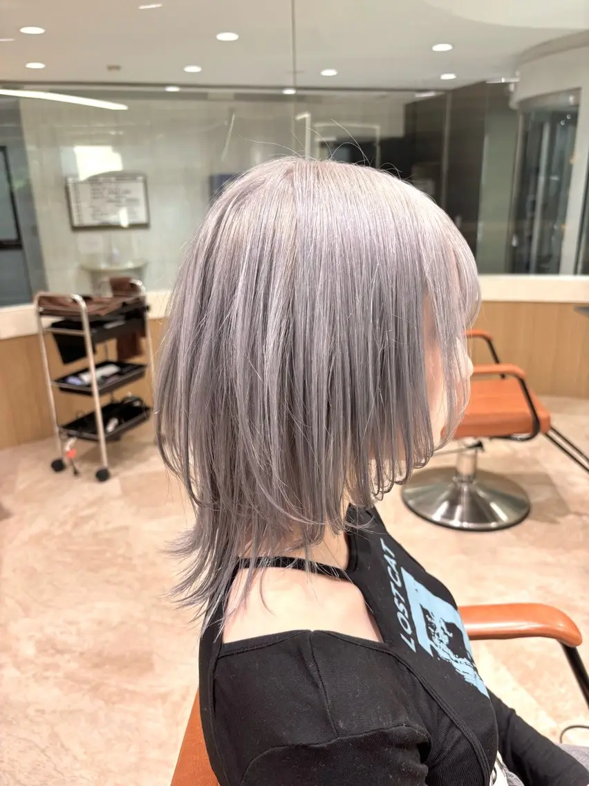 ショート ヘアカラー ハイトーン/エクステ 🧸MOE🧸のヘアスタイル
