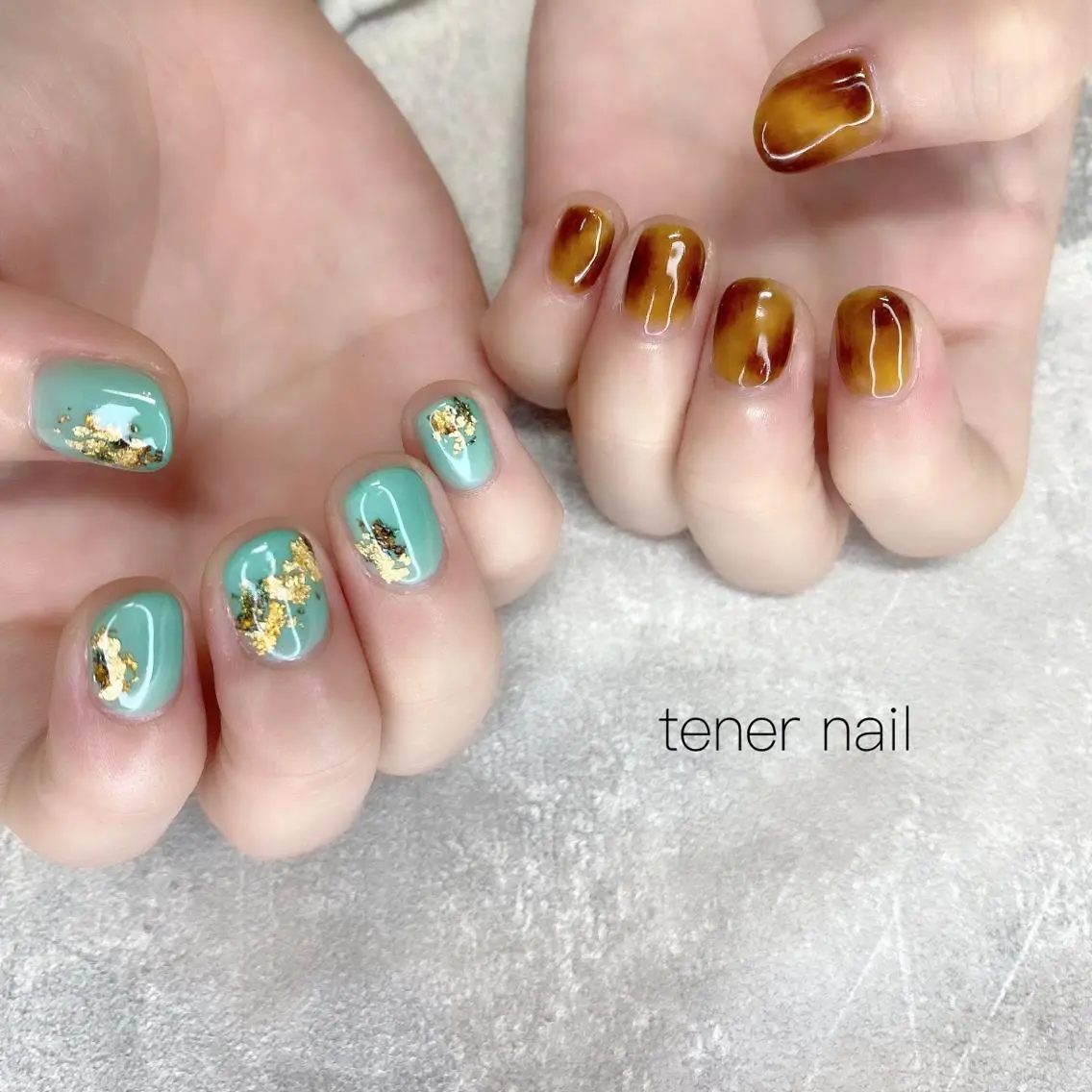 ネイル べっ甲ネイル テネルネイル tener nailのネイルデザイン
