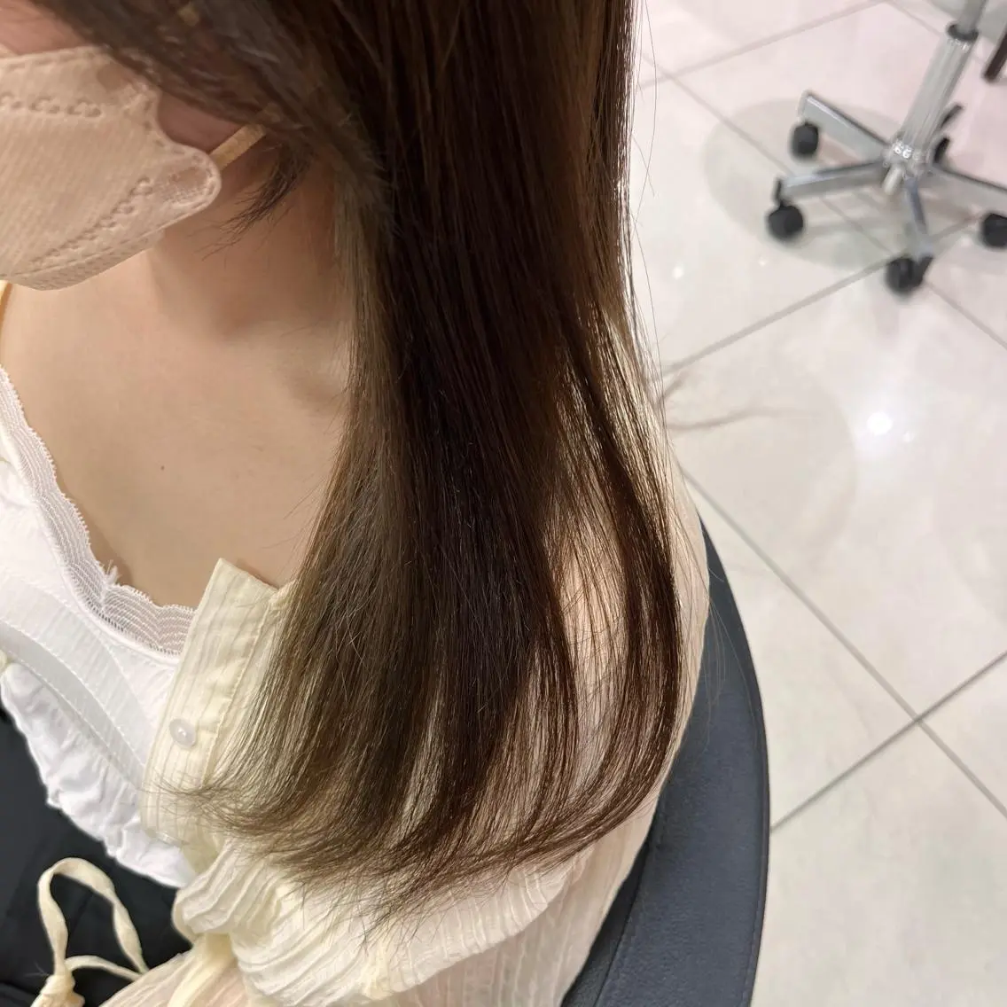 セミロング カラー ベージュカラー グレージュ インナーカラー カット ヘアカラー トリートメント 【メンズ縮毛矯正/ Ryoka】のヘアスタイル