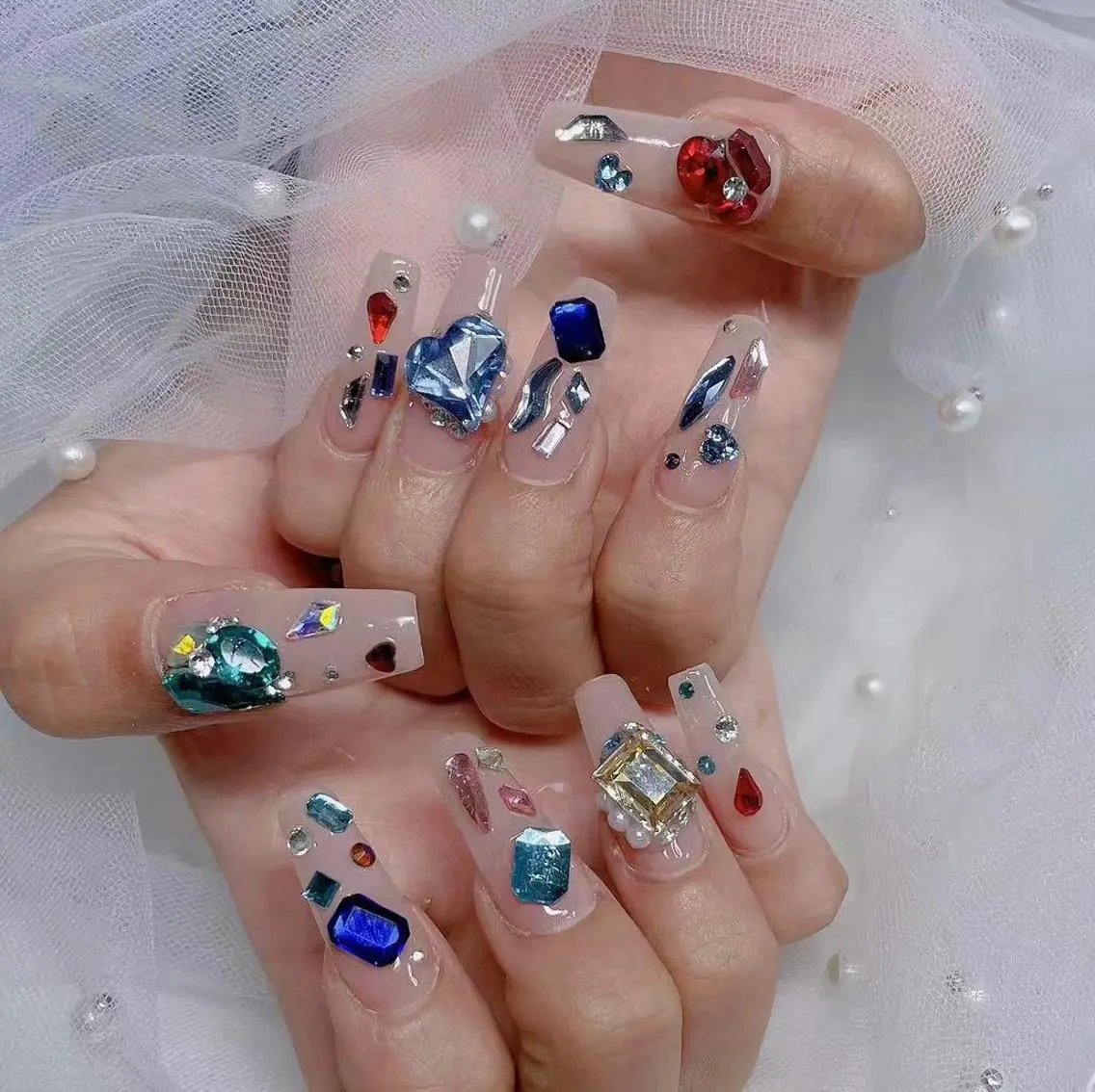 ネイル キラキラ🌸🌸🌸 nail ⭐️✨のネイルデザイン