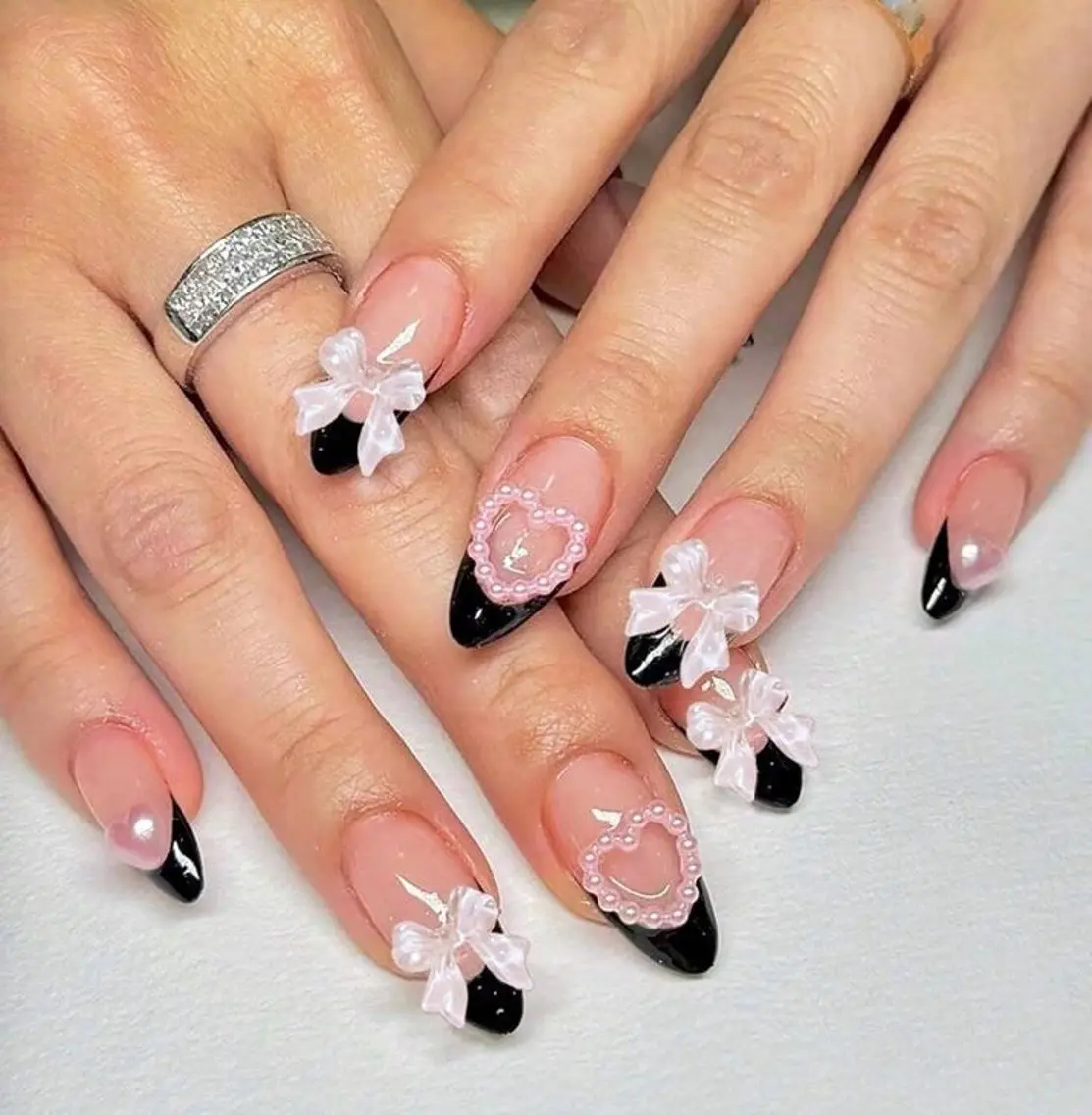 ネイル 長さ出し フレンチネイル グラデーション 韓国ネイル マグネットネイル その他(ネイル) BT HEAVEN nailのネイルデザイン