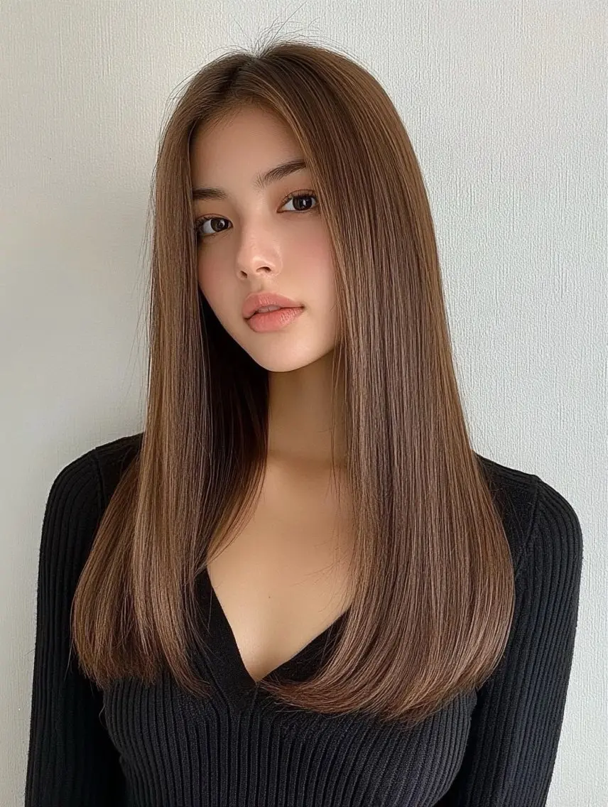 ロング カラー ヘアカラー トリートメント ブリーチなしWカラー 超特化/YURAのヘアスタイル