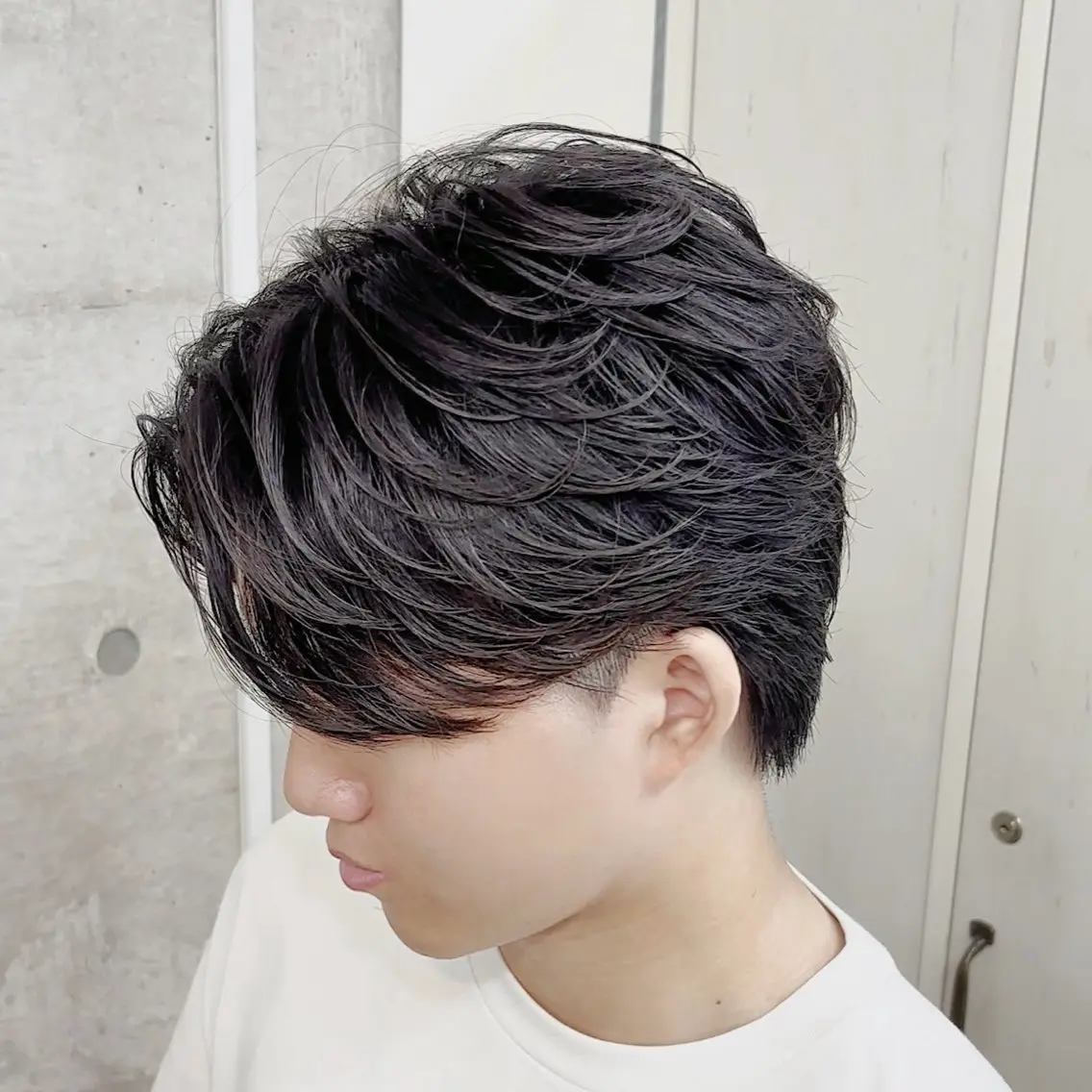 パーマ メンズ フェザーパーマ メンズパーマ Rikito .のヘアスタイル